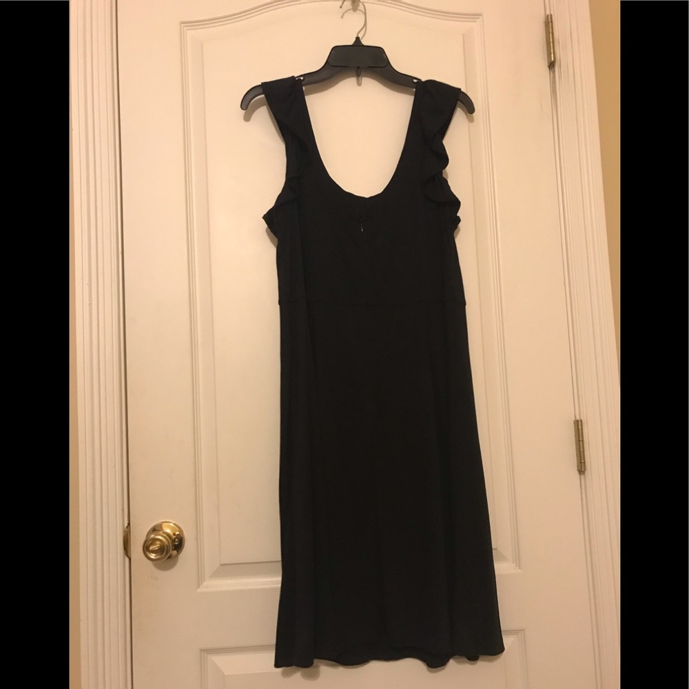 Loft Ruffle Strap Flare Dress - Picture 2 of 4